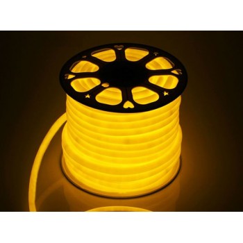 Гибкий неон 220V SMD 2835/120 (IP67) Yellow (круглый)